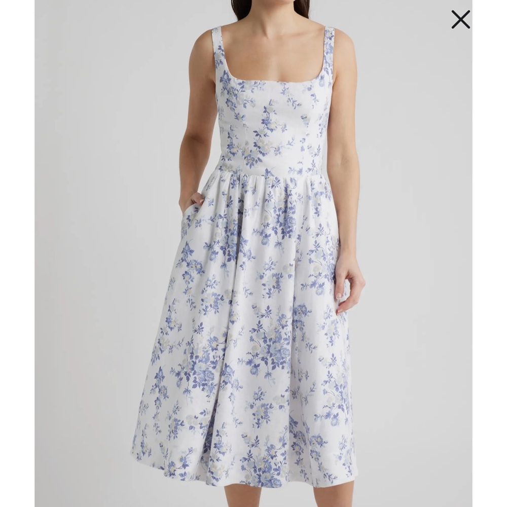 REFORMATION Janu Linen Sundress